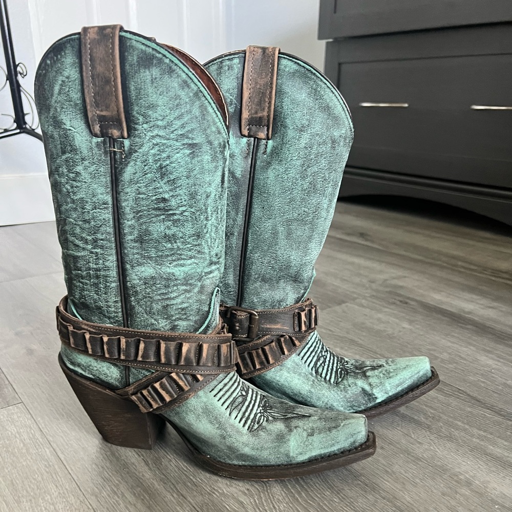 Colt Ford Antique Green Cowgirl Boots